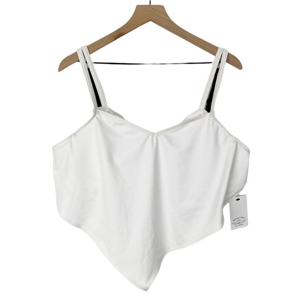 NEW Anthropologie Nettle's Tale "The Alicia Top" Underwire Support White H-Cup - Picture 4 of 12